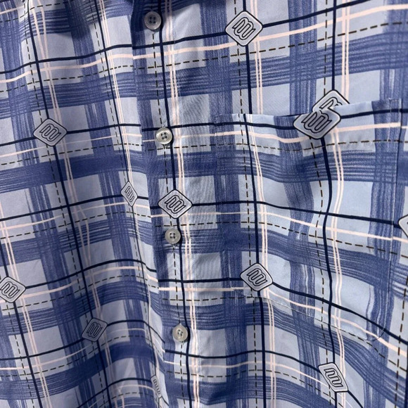 MECCA clothing brand mens size‎  XL blue shirt - Picture 2 of 5